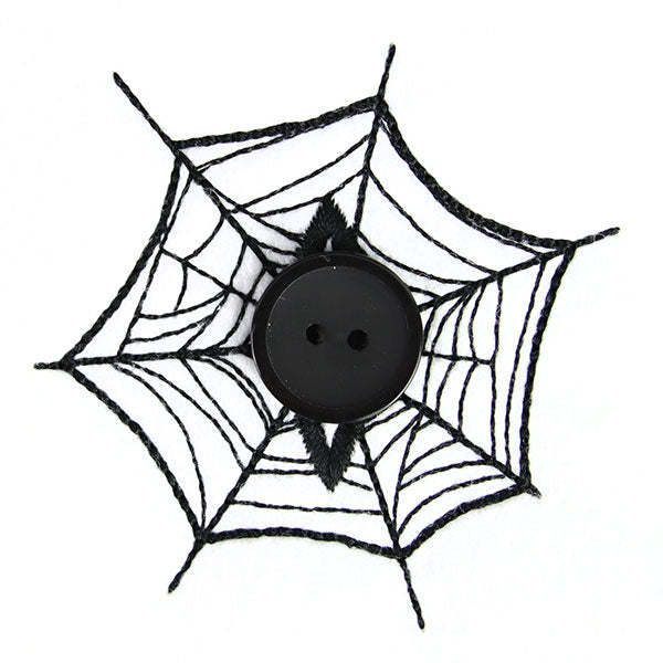 Halloween Buttonhole - Spiderweb