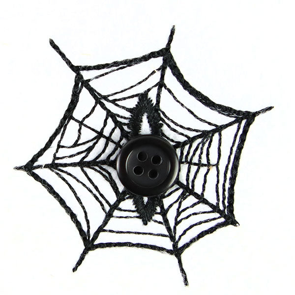 Halloween Buttonhole - Spiderweb