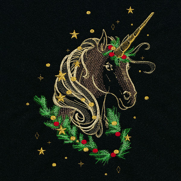 Gilded Christmas Unicorn