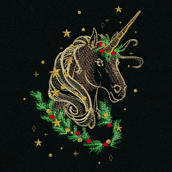 Gilded Christmas Unicorn
