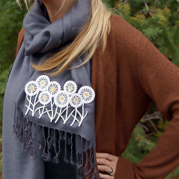 Delicate Dandelions Border (Lace)