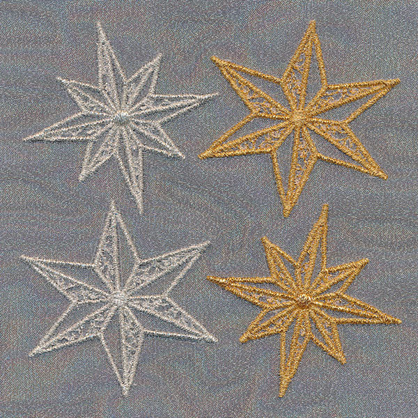 Holiday Stars (Freestanding Organza)