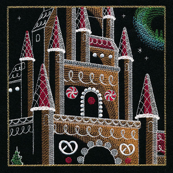 Dragons & Gingerbread Christmas Panel 3