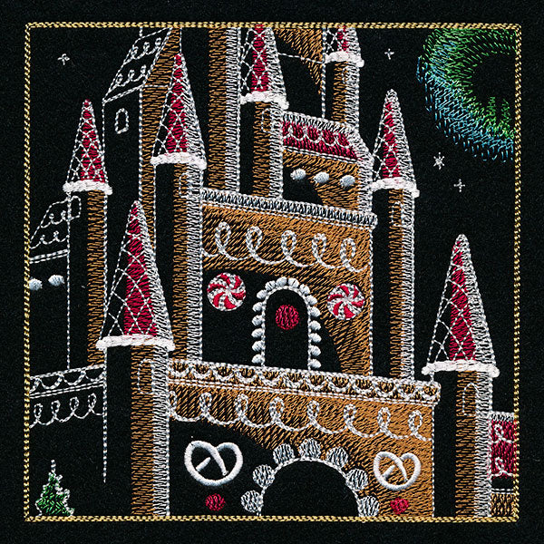 Dragons & Gingerbread Christmas Panel 3