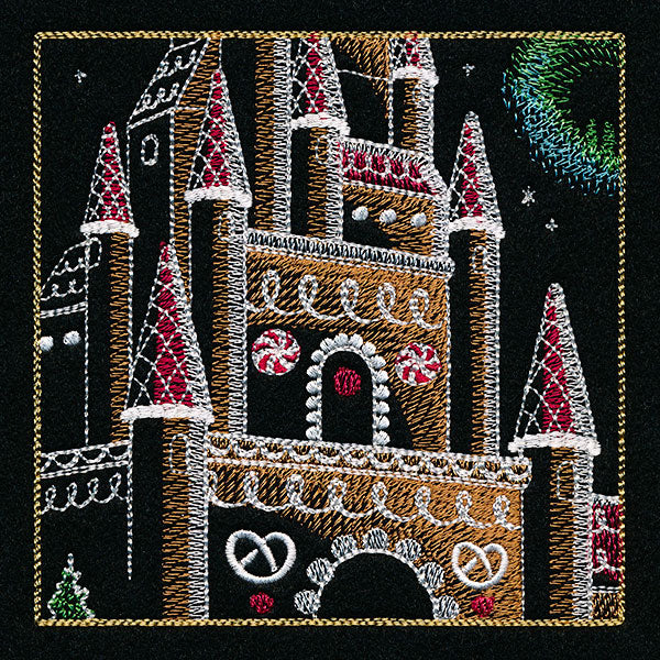Dragons & Gingerbread Christmas Panel 3