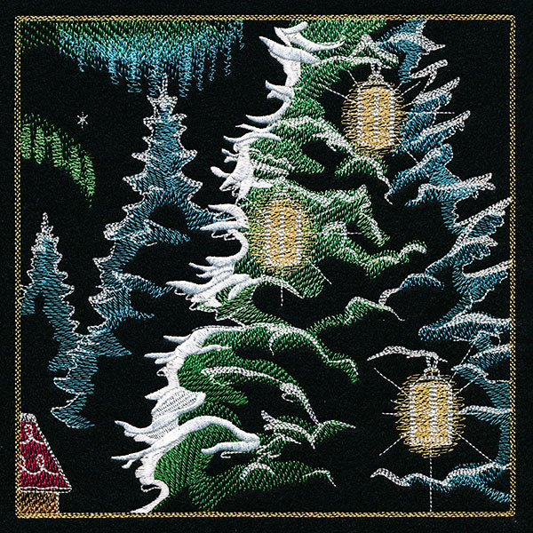 Dragons & Gingerbread Christmas Panel 4