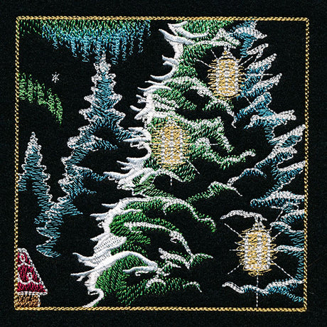 Dragons & Gingerbread Christmas Panel 4