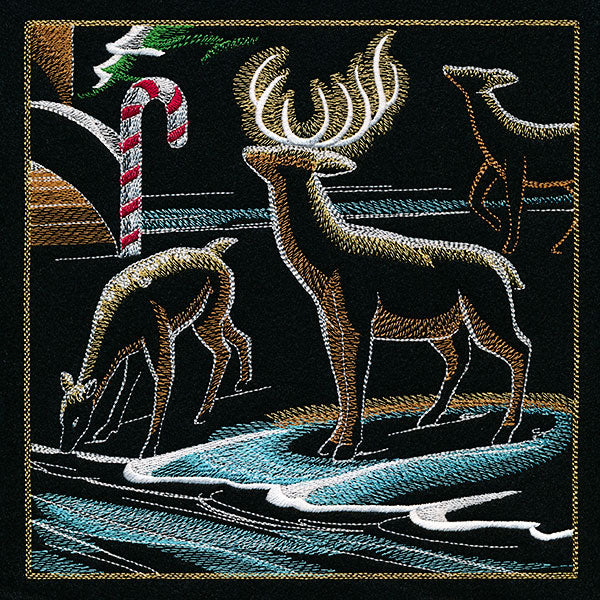 Dragons & Gingerbread Christmas Panel 6