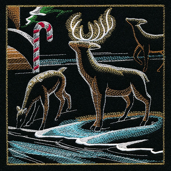 Dragons & Gingerbread Christmas Panel 6