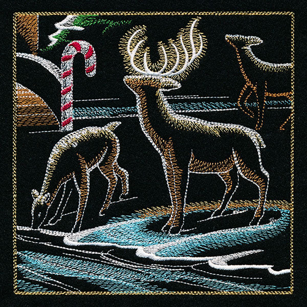 Dragons & Gingerbread Christmas Panel 6