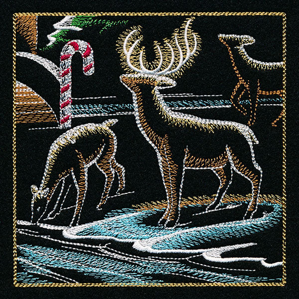 Dragons & Gingerbread Christmas Panel 6