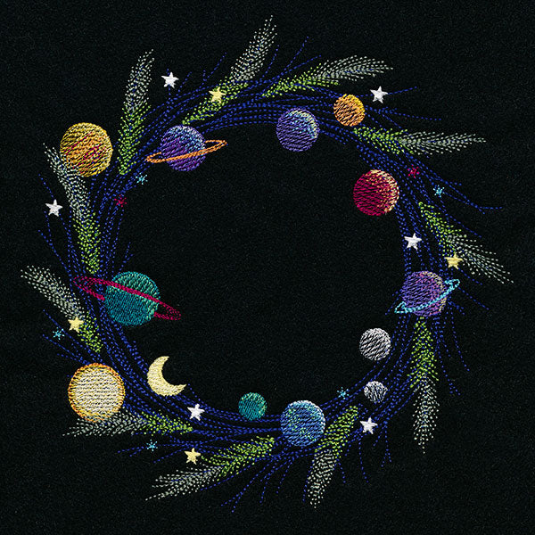 Solar System Christmas Wreath