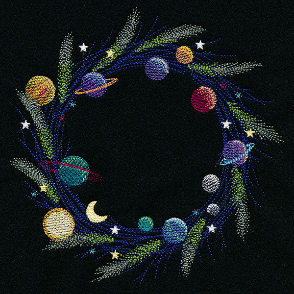 Solar System Christmas Wreath