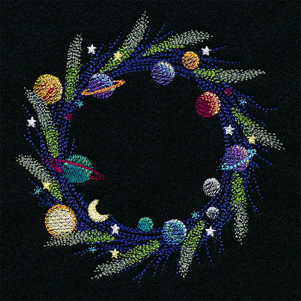Solar System Christmas Wreath