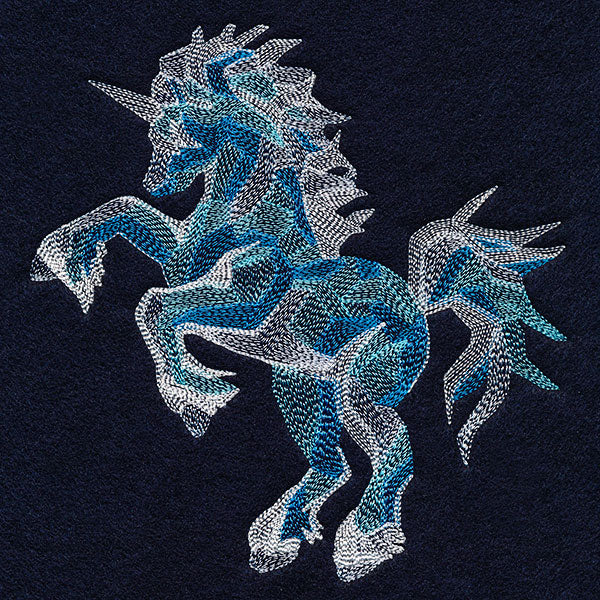 Facets of Winter Ice Unicorn