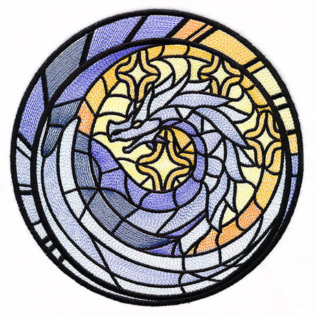 Stained Glass Medallion Dragon
