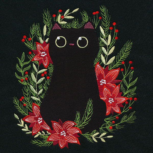 Christmas Cat in Botanicals