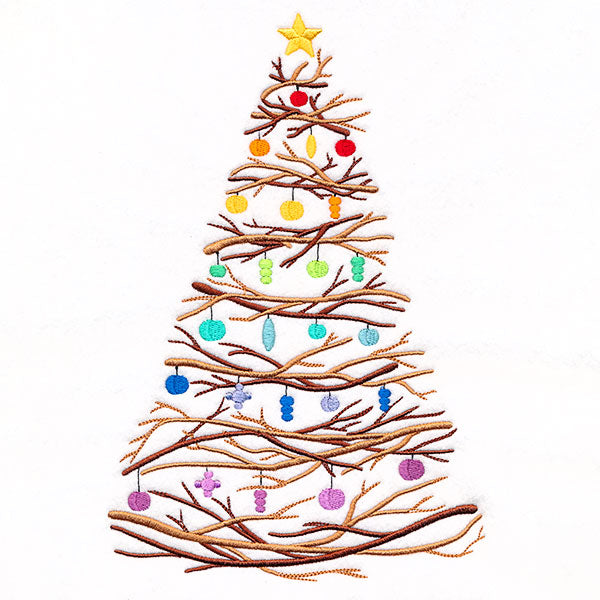 Twigs & Ornaments Christmas Tree