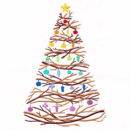 Twigs & Ornaments Christmas Tree