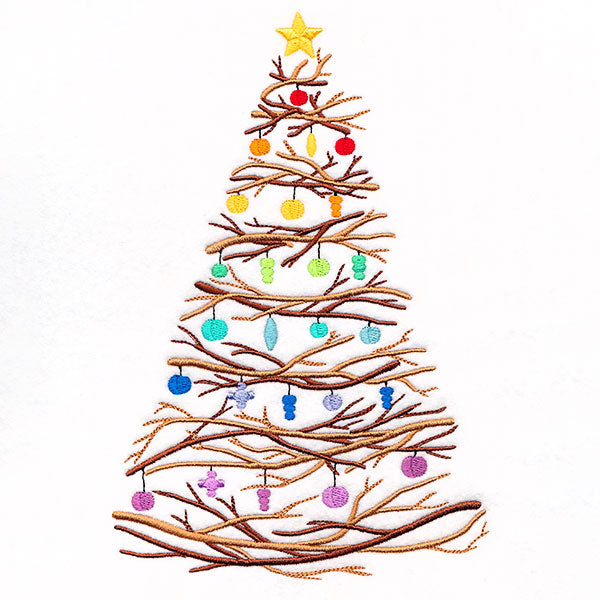 Twigs & Ornaments Christmas Tree