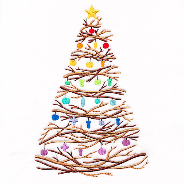 Twigs & Ornaments Christmas Tree