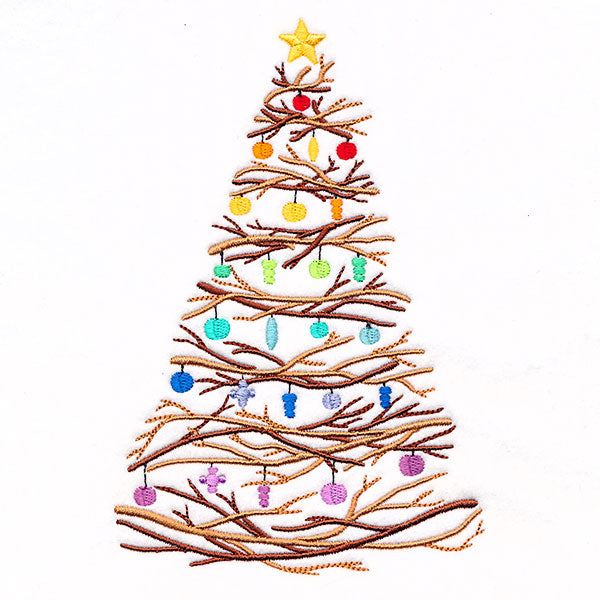 Twigs & Ornaments Christmas Tree