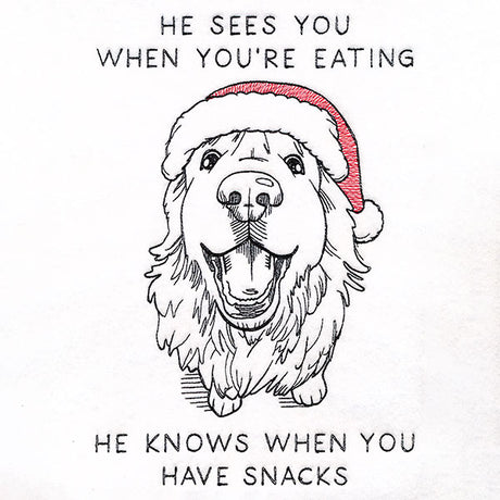 He Sees You When You're Eating Dog