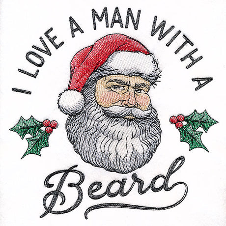 I Love a Man with a Beard Santa