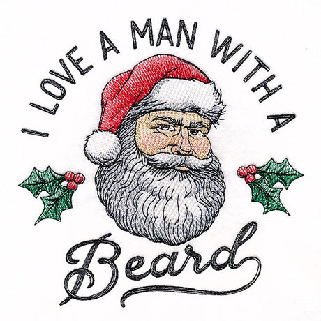 I Love a Man with a Beard Santa