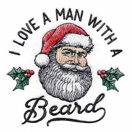 I Love a Man with a Beard Santa