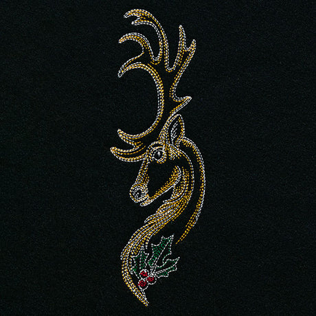 Art Nouveau Christmas Reindeer