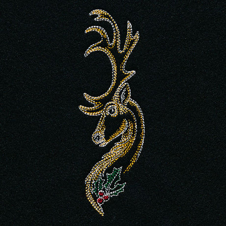 Art Nouveau Christmas Reindeer