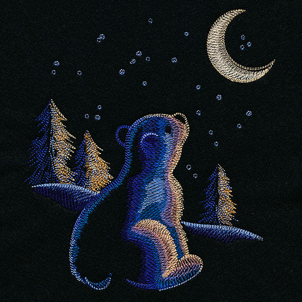 Moonlit Winter Polar Bear
