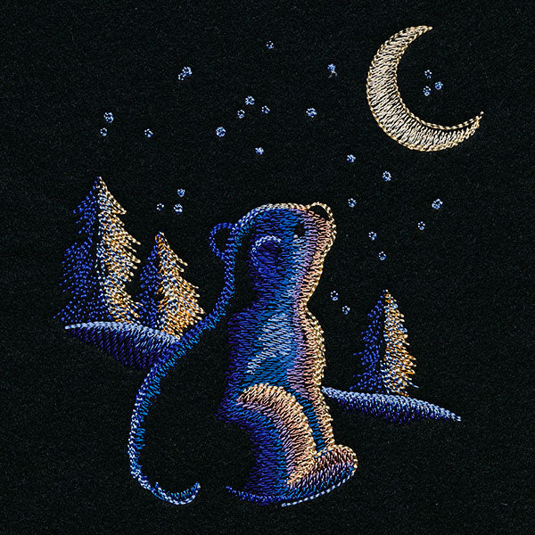 Moonlit Winter Polar Bear