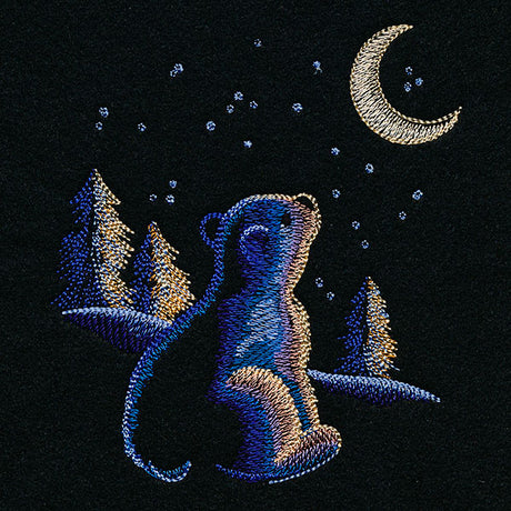 Moonlit Winter Polar Bear