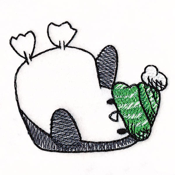 Penguin in Winter - Falling