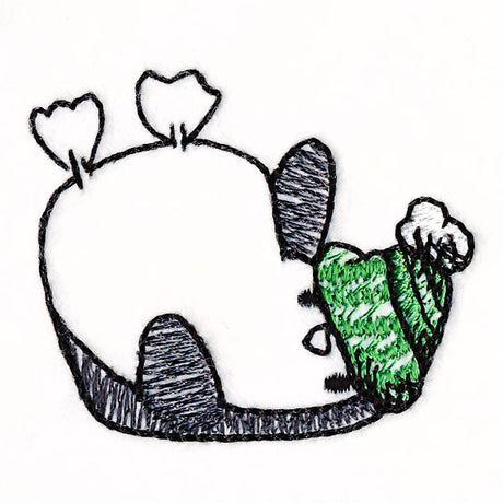 Penguin in Winter - Falling