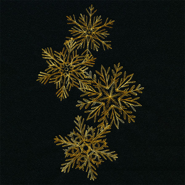 Elements of Winter Snowflake Cascade