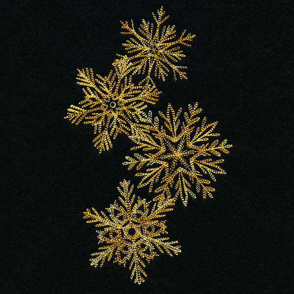 Elements of Winter Snowflake Cascade