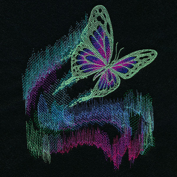Aurora Borealis Butterfly Feature
