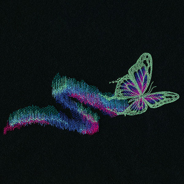 Aurora Borealis Butterfly Border