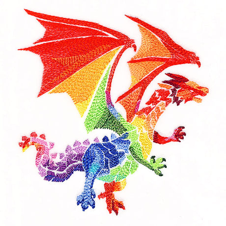 Modern Stained Glass Dragon