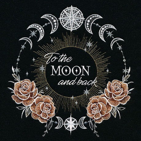 Phases and Roses Wreath