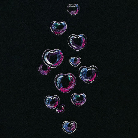 Iridescent Bubble Hearts Feature