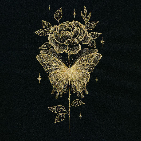 Gilded Butterfly & Rose Feature