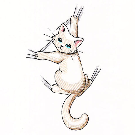 Hang in There Smiling Kitty