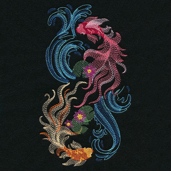 Swimming Free Koi Fish