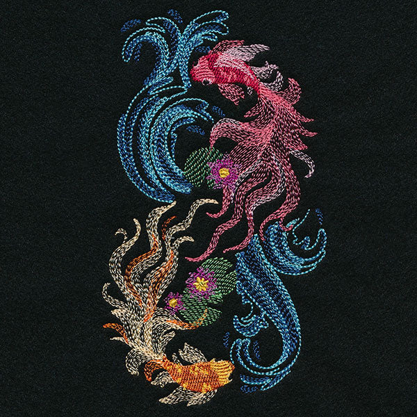 Swimming Free Koi Fish