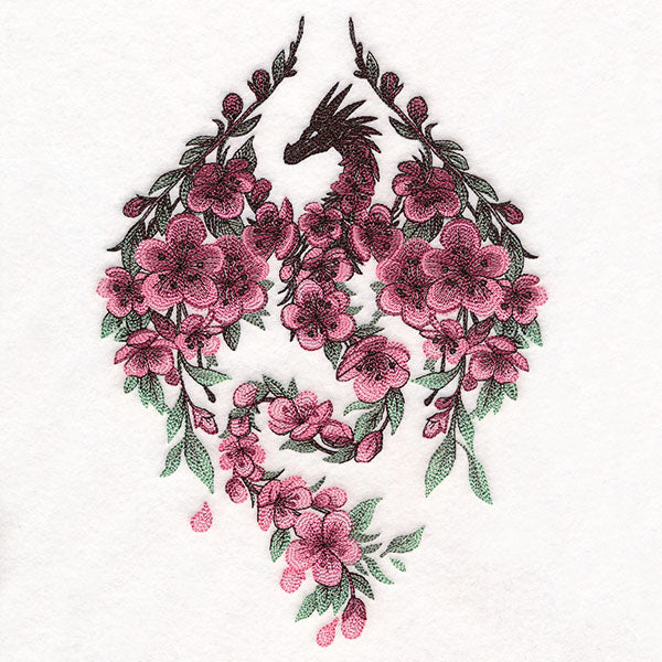 Spring Cherry Blossom Dragon