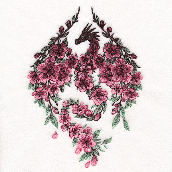 Spring Cherry Blossom Dragon